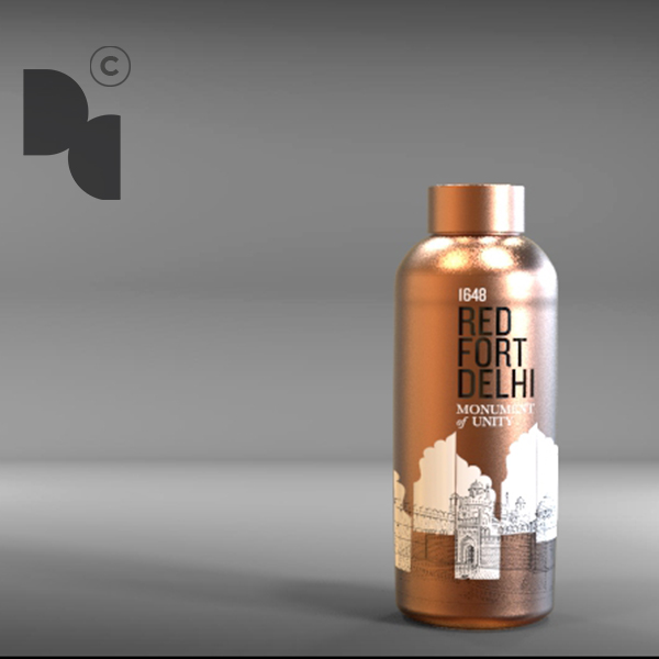 Red Fort Copper Bottle